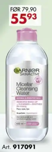 Sparkjøp Garnier SkinActive Micellar Cleansing Water tilbud