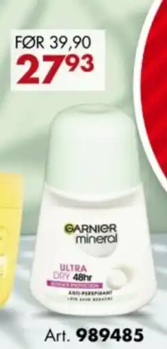 Sparkjøp Garnier mineral ultra dry 48hr tilbud