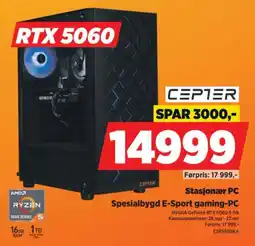 POWER Cepter Spesialbygd E-Sport gaming-PC tilbud