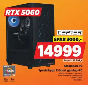 POWER Cepter Spesialbygd E-Sport gaming-PC tilbud