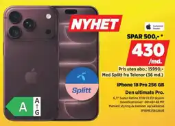 POWER iPhone 18 Pro 256 GB tilbud