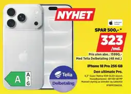 POWER iPhone 18 Pro 256 GB tilbud