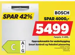 POWER Bosch oppvaskmaskin tilbud