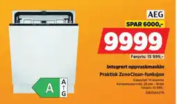 POWER AEG integrert oppvaskmaskin tilbud