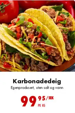 Nordby Supermarket Karbonadedeig tilbud