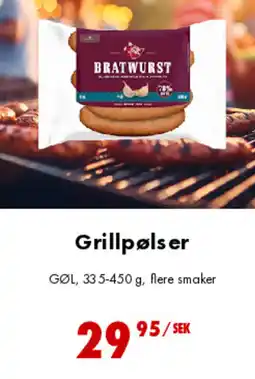 Nordby Supermarket Grillpøls er tilbud