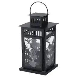 IKEA Kustfyr Lykt til kubbelys, inne/ute, svart, 44 cm tilbud