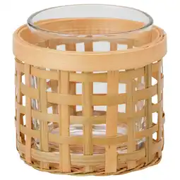 IKEA PÅvefink Telysholder, bambus, 8 cm tilbud