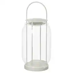 IKEA Tofsand Lykt til kubbelys, inne/ute, hvit, 44 cm tilbud