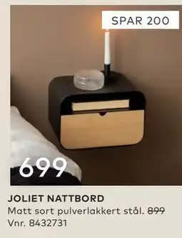 Skeidar JOLIET NATTBORD tilbud
