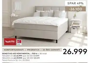 Skeidar SENSITIVE 400 KONTINENTAL tilbud