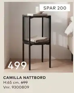 Skeidar CAMILLA NATTBORD tilbud