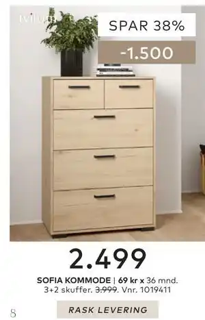 Skeidar SOFIA KOMMODE tilbud