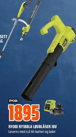 Coop Obs Ryobi ry18bla løvblåser 18v tilbud