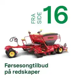 Felleskjøpet Førsesongtilbud på redskaper tilbud