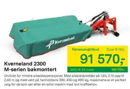 Felleskjøpet Kverneland 2300 M-serien bakmontert tilbud
