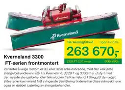 Felleskjøpet Kverneland 3300 FT-serien frontmontert tilbud