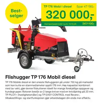 Flishugger TP 176 Mobil diesel