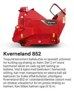 Felleskjøpet Kverneland 852 tilbud
