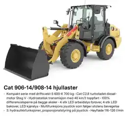 Felleskjøpet Cat 906-14/908-14 hjullaster tilbud