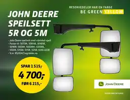 Felleskjøpet John Deere speilsett 5R og 5M tilbud