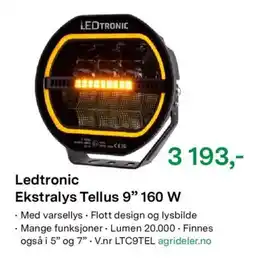 Felleskjøpet Ledtronic Ekstralys Tellus 9" 160 W tilbud