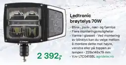 Felleskjøpet Ledtronic brøytelys 70W tilbud