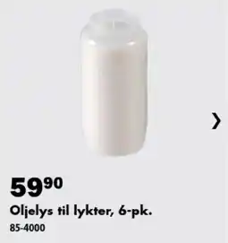 Biltema Oljelys til lykter tilbud