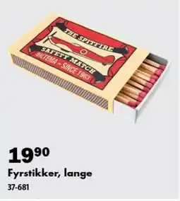 Biltema Fyrstikker, lange tilbud