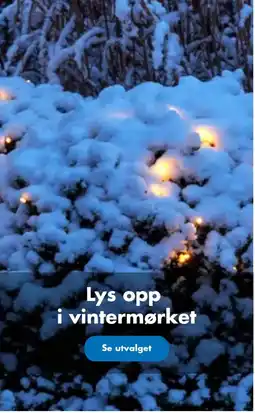 Biltema Lys opp i vintermørket tilbud