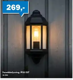 Biltema Fasadebelysning, IP33 E27 tilbud
