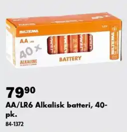 Biltema Biltema AA/LR6 Alkalisk batteri tilbud
