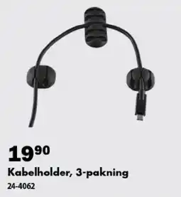 Biltema Kabelholder, 3-pakning tilbud