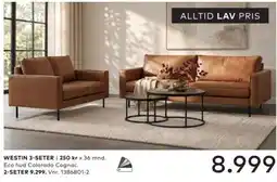 Skeidar Westin 3-seter tilbud