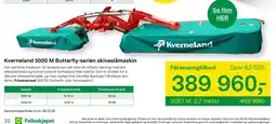 Felleskjøpet Kverneland 5000 M Butterfly-serien skiveslåmaskin tilbud