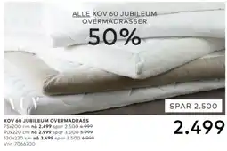 Skeidar Xov 60 jubileum overmadrasser tilbud