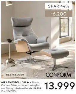 Skeidar Conform Air Lenestol tilbud