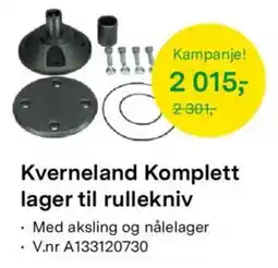 Felleskjøpet Kverneland Komplett lager til rullekniv tilbud