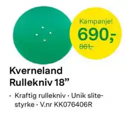 Felleskjøpet Kverneland Rullekniv 18" tilbud
