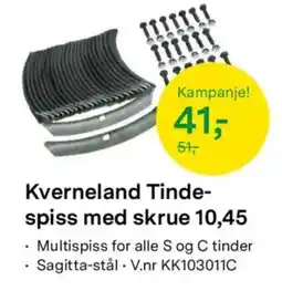 Felleskjøpet Kverneland Tinde-spiss med skrue tilbud