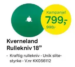 Felleskjøpet Kverneland Rullekniv 18" tilbud