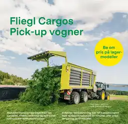 Felleskjøpet Fliegl Cargos Pick-up vogner tilbud