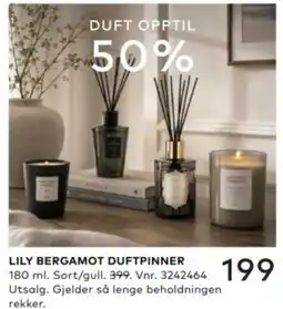 Skeidar Lily Bergamot Duftpinner tilbud