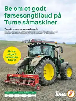 Felleskjøpet Tume Greenmaster grasfrøsåmaskin tilbud