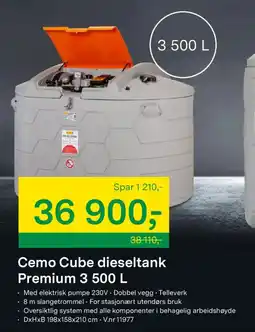 Felleskjøpet Cemo Cube dieseltank Premium tilbud