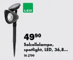 Biltema Solcellelampe, spotlight, LED tilbud