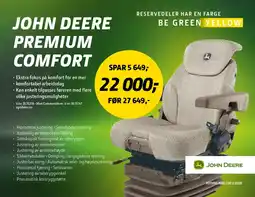 Felleskjøpet John Deere Premium Comfort tilbud