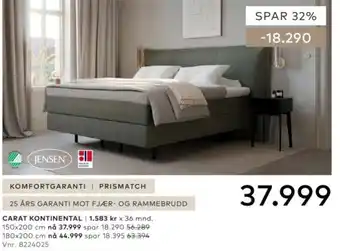 Skeidar Jensen Carat Kontinental tilbud