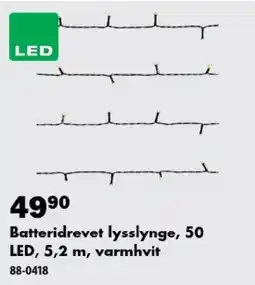 Biltema Batteridrevet lysslynge tilbud