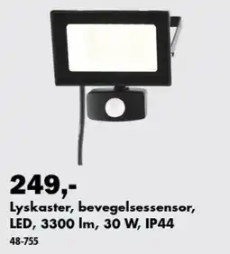 Biltema Lyskaster, bevegelsessensor, LED tilbud
